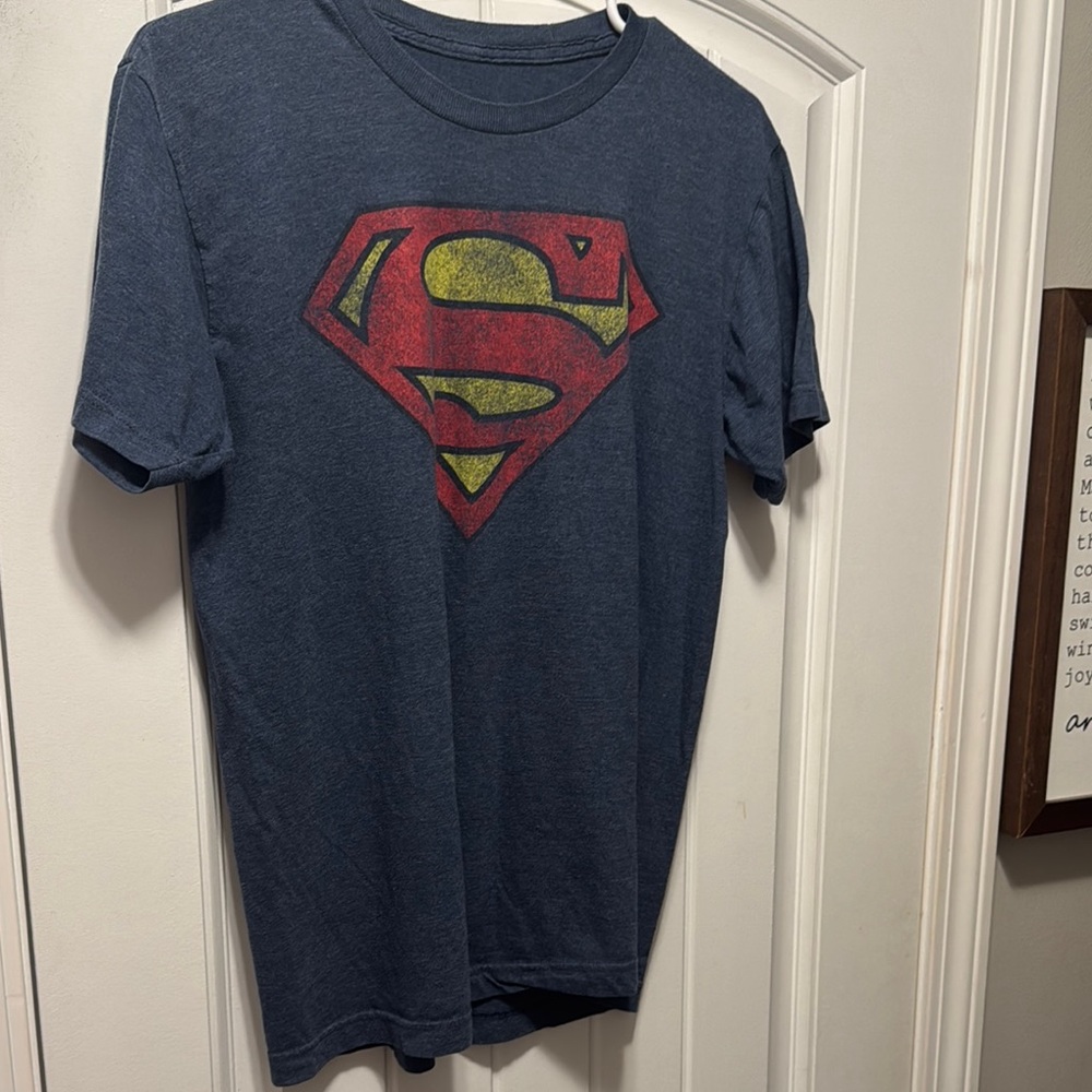 Superman Logo Navy Blue T-Shirt